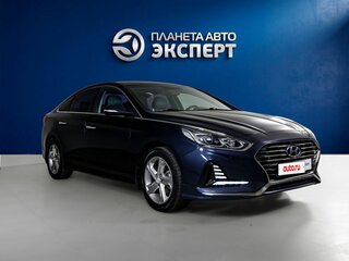 2018 Hyundai Sonata VII (LF) Рестайлинг, синий, 1865000 рублей, вид 3