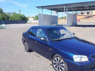2006 Hyundai Accent ТагАЗ II, синий, 450000 рублей, вид 4