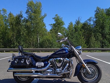 2008 Yamaha XV 1700 Road Star, синий, 710000 рублей, вид 1