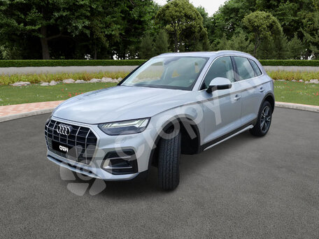 2021 Audi Q5 40 TDI II (FY) Рестайлинг, серебристый, 3150000 рублей, вид 3