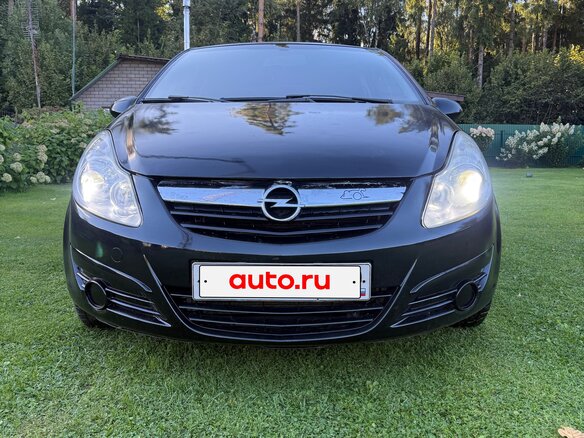 2007 Opel Corsa D, чёрный, 415000 рублей