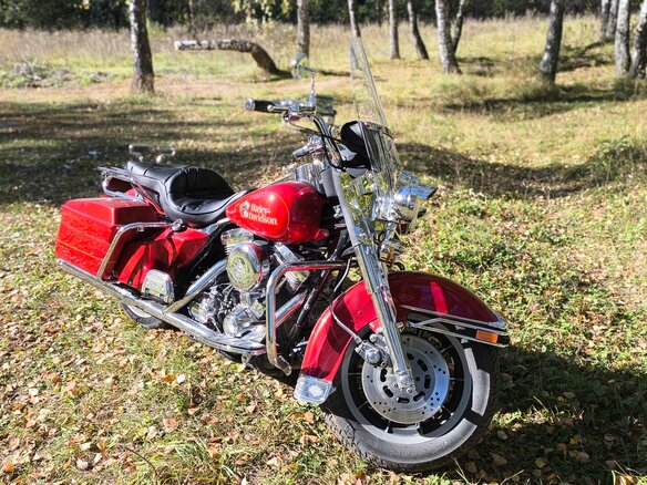 1991 Harley-Davidson Electra Glide, красный, 1200000 рублей - вид 36