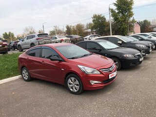 2016 Hyundai Solaris I Рестайлинг, красный, 990000 рублей, вид 3
