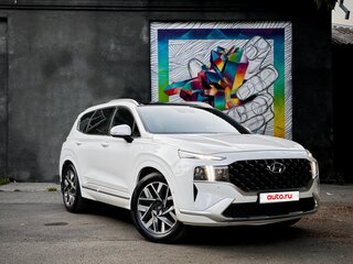 2021 Hyundai Santa Fe IV Рестайлинг, белый, 3550000 рублей, вид 4