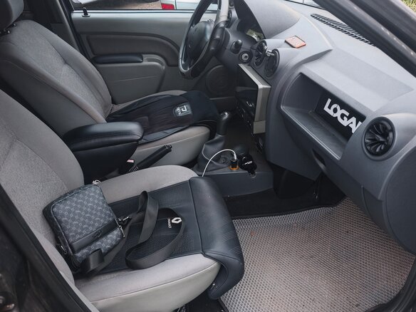 2008 Renault Logan I, серый, 520000 рублей - вид 5