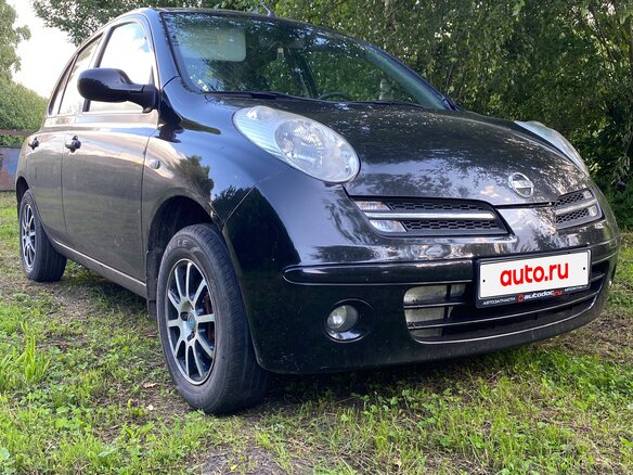 2006 Nissan Micra III (K12), чёрный, 600000 рублей