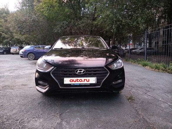2017 Hyundai Solaris II, чёрный, 1250000 рублей