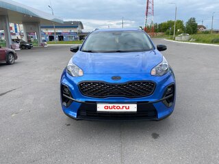2019 Kia Sportage IV Рестайлинг, синий, 1850000 рублей, вид 3