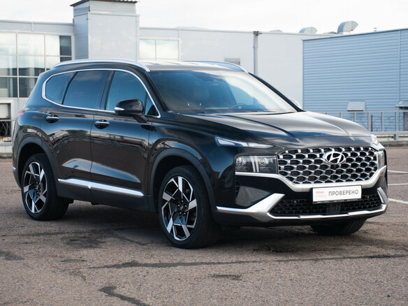 2020 Hyundai Santa Fe IV Рестайлинг, чёрный, 3558000 рублей - вид 2