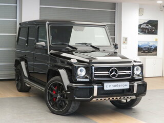 2015 Mercedes-Benz G-Класс AMG 63 AMG I (W463) Рестайлинг 2, чёрный, 7690000 рублей, вид 3