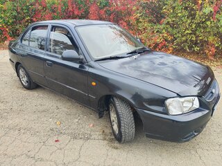 2007 Hyundai Accent ТагАЗ II, чёрный, 235000 рублей, вид 1