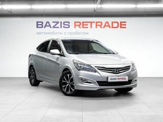 2016 Hyundai Solaris I Рестайлинг, серебристый, 1099000 рублей, вид 3