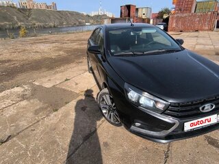 2017 Lada (ВАЗ) Vesta I, чёрный, 700000 рублей, вид 2