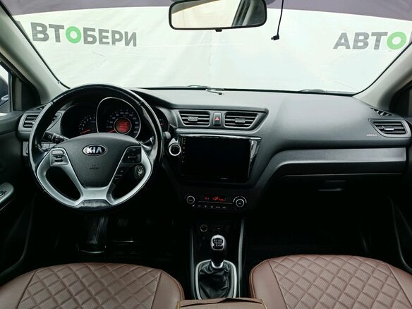 2016 Kia Rio III Рестайлинг, коричневый - вид 12
