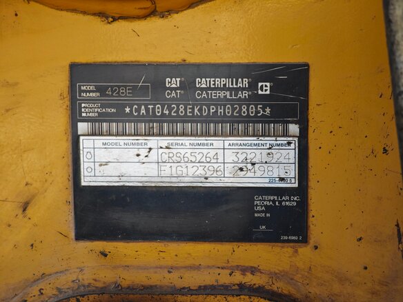 2011 Caterpillar 428, жёлтый, 4200000 рублей - вид 21