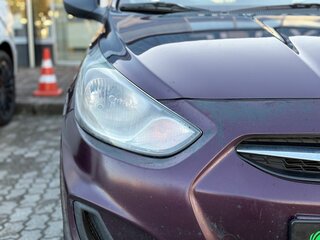 2013 Hyundai Solaris I, фиолетовый, 539000 рублей, вид 4