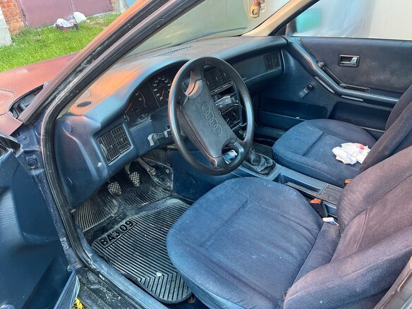 1989 Audi 80 IV (B3), синий, 100000 рублей - вид 6