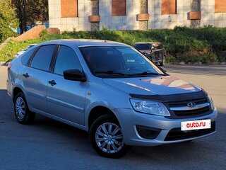 2014 Lada (ВАЗ) Granta I, серебристый, 385000 рублей, вид 4