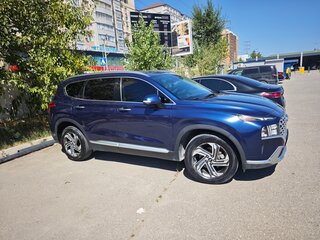 2021 Hyundai Santa Fe IV Рестайлинг, синий, 3550000 рублей, вид 3