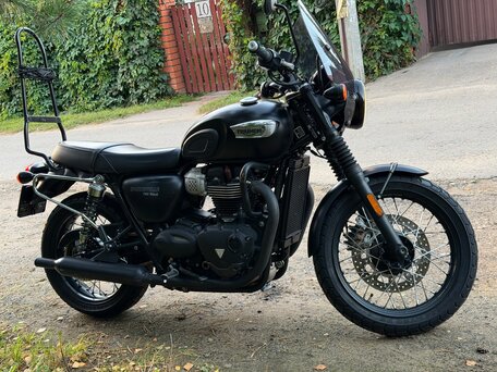 2019 Triumph Bonneville T100, чёрный, 650000 рублей, вид 3