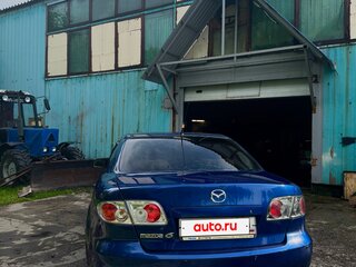 2006 Mazda 6 I (GG) Рестайлинг, синий, 430000 рублей, вид 4