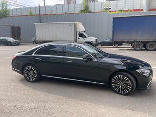2021 Mercedes-Benz S-Класс 400 d Long 4MATIC VII (W223), зелёный, 7490000 рублей, вид 3
