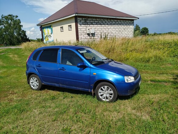 2008 Lada (ВАЗ) Kalina I, синий, 155000 рублей - вид 5