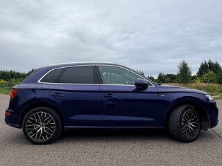 2019 Audi Q5 II (FY), синий, 3650000 рублей, вид 4