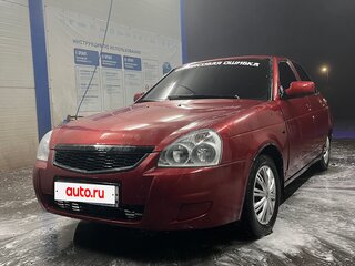 2008 Lada (ВАЗ) Priora I, красный, 220000 рублей, вид 1
