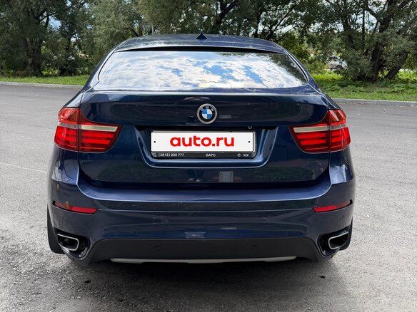 2013 BMW X6 35i I (E71) Рестайлинг, синий, 2350000 рублей - вид 5