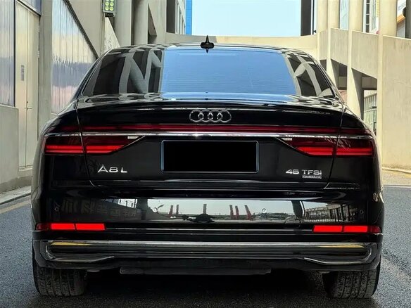 2025 Audi A8 Long 45 TFSI IV (D5) Рестайлинг, чёрный - вид 4