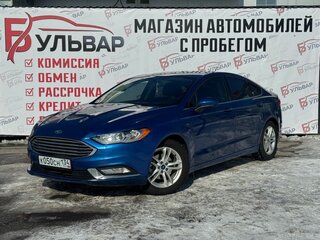 2017 Ford Fusion (North America) II Рестайлинг, синий, 1500000 рублей, вид 3