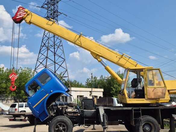 1986 МАЗ Автокраны, синий, 600000 рублей - вид 5
