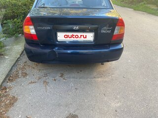 2009 Hyundai Accent ТагАЗ II, синий, 320000 рублей, вид 2