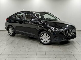 2021 Hyundai Solaris II Рестайлинг, чёрный, 1390000 рублей, вид 3