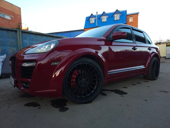 2008 Porsche Cayenne S I Рестайлинг (957), пурпурный, 1460000 рублей - вид 21