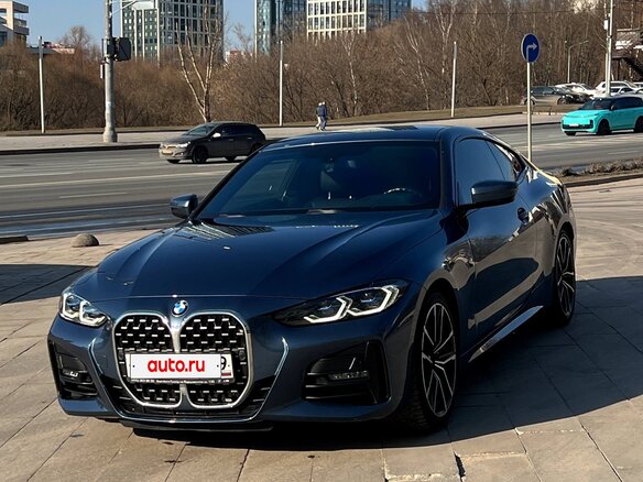 2021 BMW 4 серии 420d G22, G23, G26, синий - вид 3
