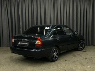 2008 Hyundai Accent ТагАЗ II, чёрный, 199999 рублей, вид 3