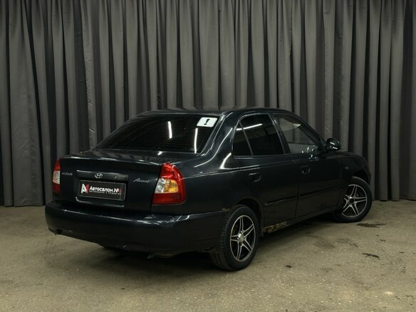 2008 Hyundai Accent ТагАЗ II, чёрный, 199999 рублей - вид 2