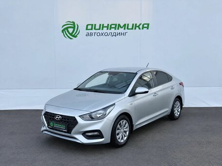 2018 Hyundai Solaris II, серебристый, 1032000 рублей, вид 1