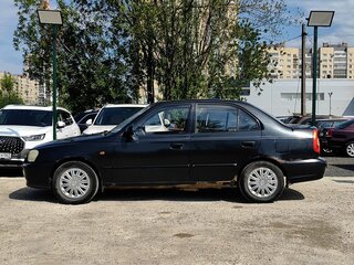 2008 Hyundai Accent ТагАЗ II, чёрный, 139000 рублей, вид 5