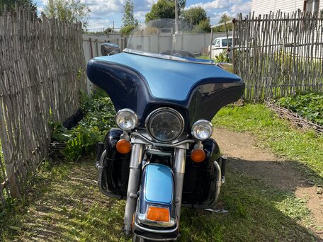 2002 Harley-Davidson Electra Glide, синий, 595000 рублей, вид 4