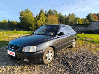 2008 Hyundai Accent ТагАЗ II, чёрный, 450000 рублей, вид 1