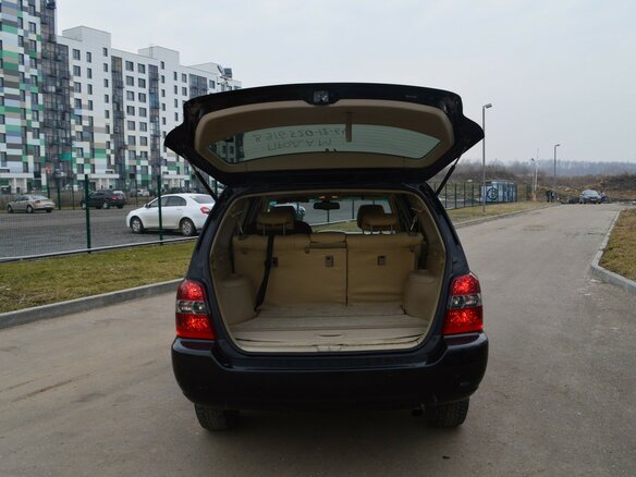 2004 Toyota Highlander, чёрный - вид 3