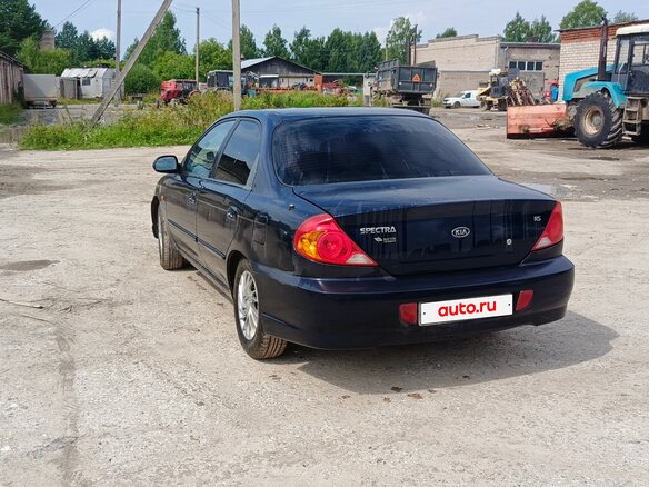 2007 Kia Spectra I Рестайлинг 2, синий, 230000 рублей - вид 5