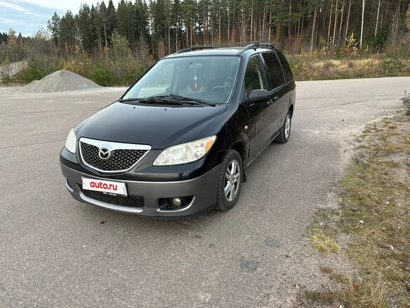 2004 Mazda MPV II (LW) Рестайлинг, чёрный, 120000 рублей