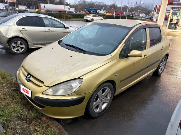2004 Peugeot 307 I, жёлтый, 155000 рублей - вид 4