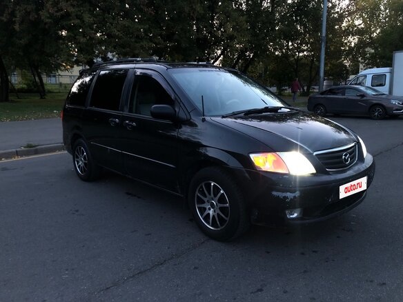 2001 Mazda MPV II (LW), чёрный - вид 1