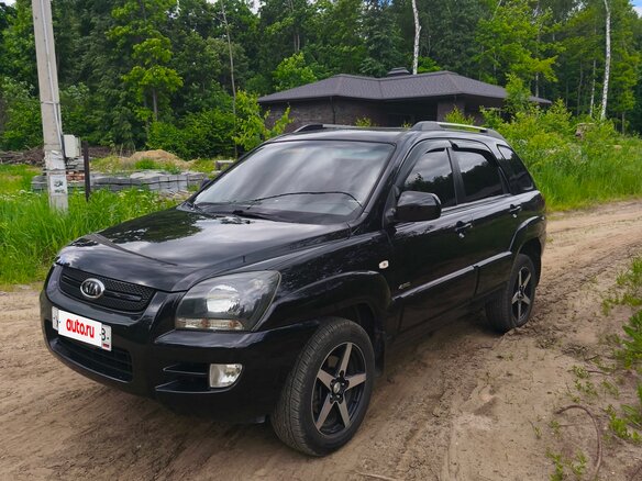 2008 Kia Sportage II, чёрный
