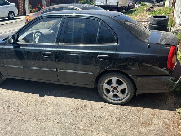 2008 Hyundai Accent ТагАЗ II, чёрный, 380000 рублей - вид 1